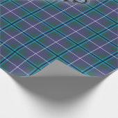 Douglas Tartan met Achternaam Cadeaupapier (Hoek)