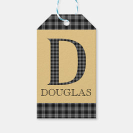 Douglas Tartan Monogram D Cadeaulabel