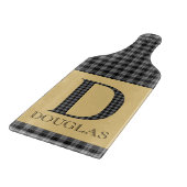 Douglas Tartan Monogram D snijwerk Snijplank (Hoek)