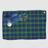 Douglas Tartan Plaid Golfhanddoek (Horizontaal)
