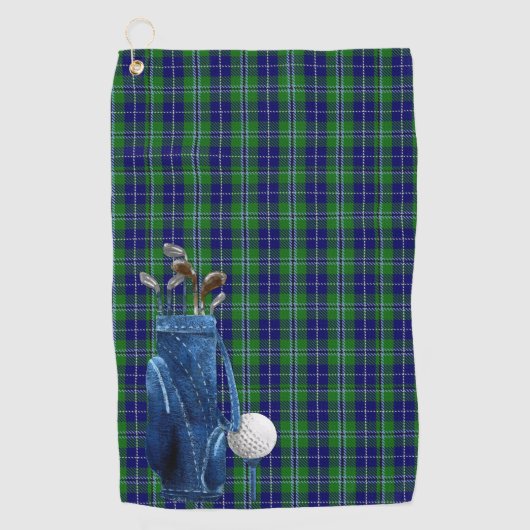 Douglas Tartan Plaid Golfhanddoek (Voorkant)