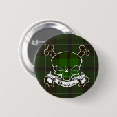 Douglas Tartan Skull Button (Voorkant /achterkant)