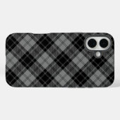 Douglas tartan zwarte grijze vlecht Case-Mate iPhone case (Achterkant (horizontaal))