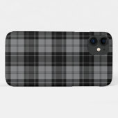 Douglas tartan zwarte grijze vlecht Case-Mate iPhone case (Achterkant (horizontaal))