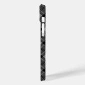 Douglas tartan zwarte grijze vlecht Case-Mate iPhone case (Achterkant / Links)