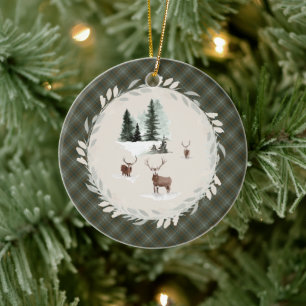 Douglas Weathered Original Scottish Tartan Keramisch Ornament