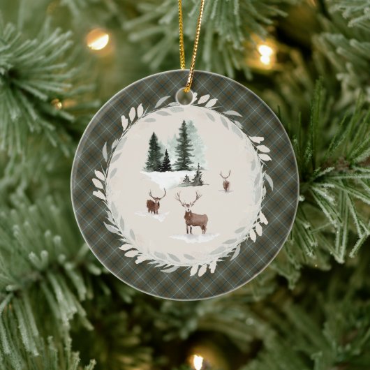 Douglas Weathered Original Scottish Tartan Keramisch Ornament (Boom)