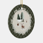 Douglas Weathered Original Scottish Tartan Keramisch Ornament (Rechts)