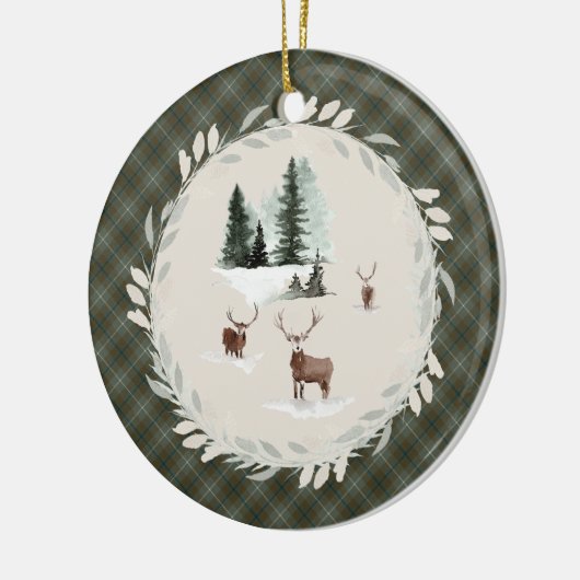 Douglas Weathered Original Scottish Tartan Keramisch Ornament (Links)