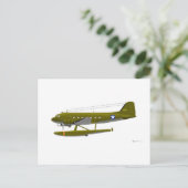 Douglas XC-47 Briefkaart (Staand voorkant)