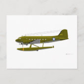 Douglas XC-47 Briefkaart (Voorkant)