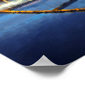 Douglass-Anthony Bridge in Dusk Poster (Hoek)