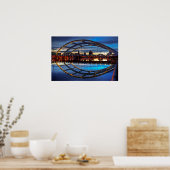Douglass-Anthony Bridge in Dusk Poster (Keuken)