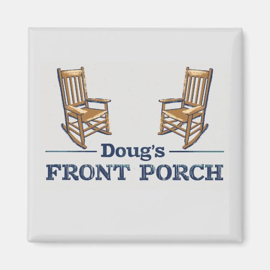 Doug's Front Porch voor de podcast! Magneet (Voorkant)