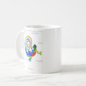 Doug's gekke hagedis koffie mok (Voorkant links)