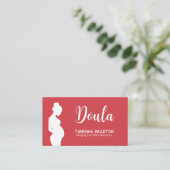 Doula Aangepaste QR Visitekaartje (Staand voorkant)
