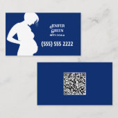 Doula Aangepaste QR Visitekaartje (Voorkant / Achterkant)