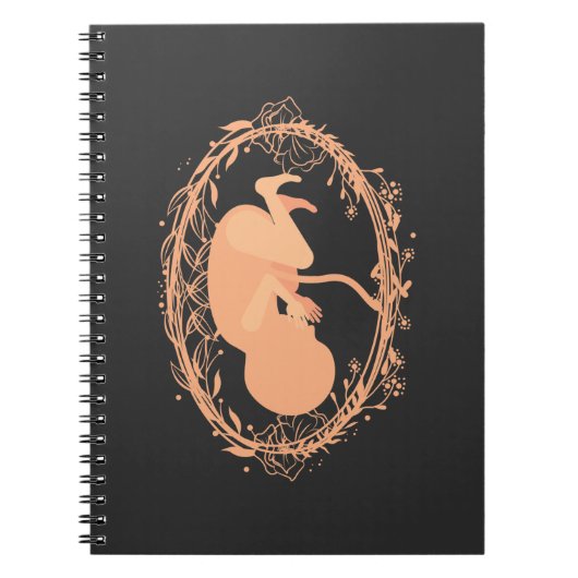Doula Baby Zwangere Floral Doula Mond Notitieboek (Voorkant)