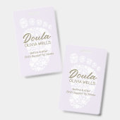 Doula Bevalling | Postpartum Coach Baby Voet Badge (Voor- en achterkant)