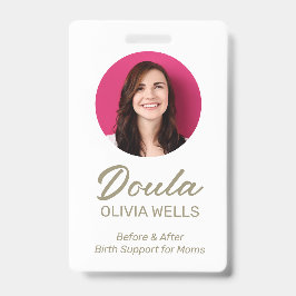 Doula Bevalling | Postpartum Coach Foto Badge