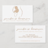 Doula Birth Coach Design with Pregnant and Baby Visitekaartje (Voorkant / Achterkant)