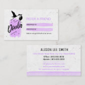 Doula Birth Coach REFER A FRIEND Visitekaartje (Voorkant / Achterkant)