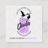 Doula Birth Coach Vierkante Visitekaartje (Voorkant)