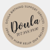 Doula Birth Services Ronde Sticker (Voorkant)