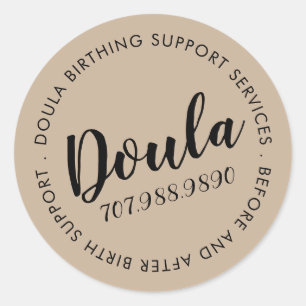 Doula Birth Services Ronde Sticker