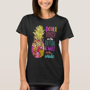 Doula Birth Worker Pineapple Doula hard op de EU T-shirt