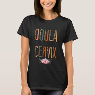 Doula Birth Worker Pun Leopard Cheetah Geweldige D T-shirt