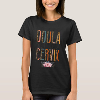 Doula Birth Worker Pun Leopard Cheetah Geweldige D T-shirt