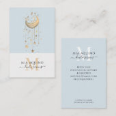 Doula diensten maan en sterren visitekaartje (Voorkant / Achterkant)