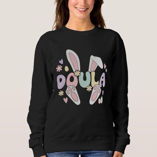 Doula Easter Bunny Postpartum Doula Easter Day Trui (Voorkant)
