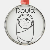 Doula en Baby- Doula Gift Metalen Ornament (Voorkant)