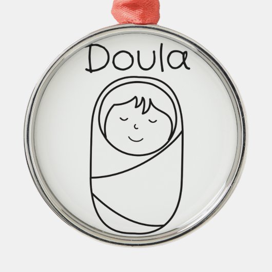 Doula en Baby- Doula Gift Metalen Ornament (Voorkant)