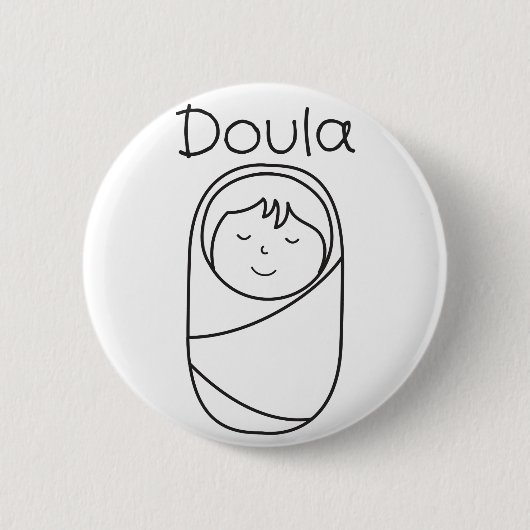 Doula en Baby- Doula Gift Ronde Button 5,7 Cm (Voorkant)