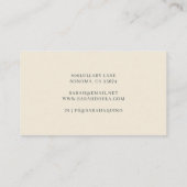 Doula Floral Wildflowers Pattern Visitekaartje (Achterkant)