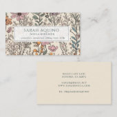 Doula Floral Wildflowers Pattern Visitekaartje (Voorkant / Achterkant)