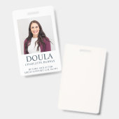 Doula Foto Badge (Voor- en achterkant)