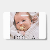 Doula Foto Geboorte Ondersteuning Naam Badge (Achterkant)