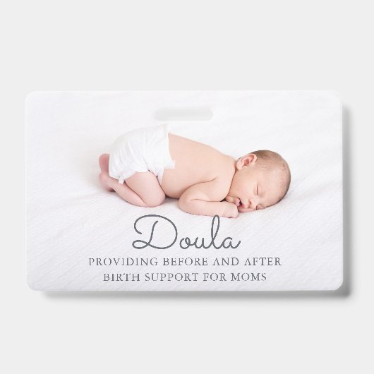 Doula Foto Geboorte Ondersteuning Naam Badge (Voorzijde)