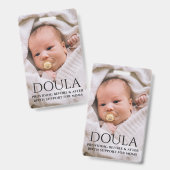 Doula Foto Geboorteondersteuning Naam Badge (Voor- en achterkant)