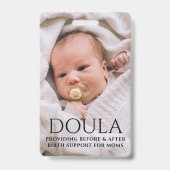 Doula Foto Geboorteondersteuning Naam Badge (Achterkant)