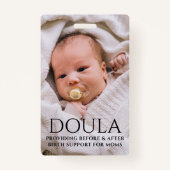Doula Foto geboorth Support Name Badge (Achterkant)