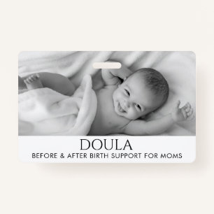 Doula Foto geboorth Support Name Badge