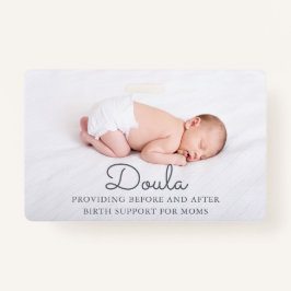 Doula Foto geboorth Support Name Badge