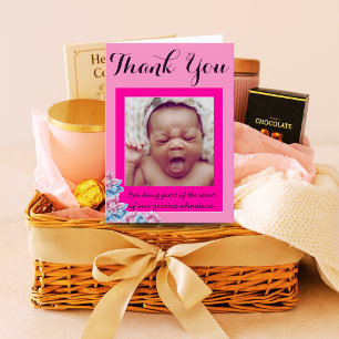 Doula Fotokaart met Pasgeborene Gepersonaliseerd Bedankkaart