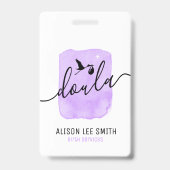 Doula geboorte coach badge (Achterkant)