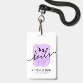 Doula geboorte coach badge (Achterkant met lanyard)